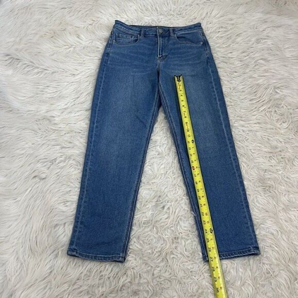 American Eagle Women's Mom Jean Super High Rise Stretch Medium Blue Size 6 - Picture 6 of 9